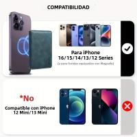 EUCAGR Portafotillas De Crédito Con Protección RFID Funda Magnética Para Teléfono Con 3 Slots De Tarjeta Cuero Sintético Seguro Para ID Y Tarjetas Regalo Para Hombres - details 9