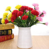 10 Cabezas De Carnaciones Artificiales En Colores Variados Decoración De Hogar Para Bodas Y Festivales Flores De Seda Bellas Y Realistas - details 2