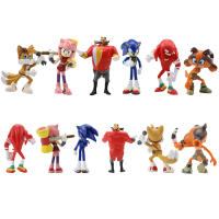 Set De 6 Figuras De Acción Sonic Película Y Televisión Personajes De PVC Shadow Taurea Muñecos Para Niños Juguetes De Animal - details 4