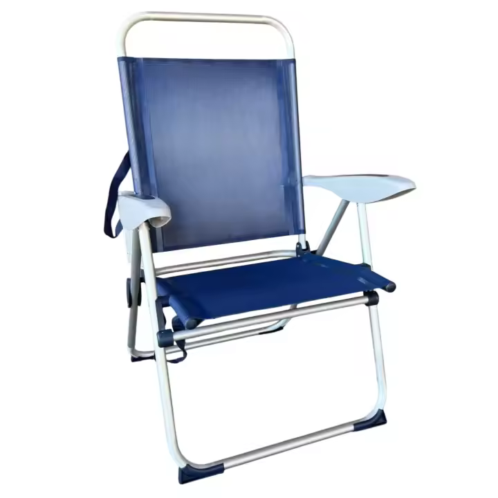Maxia Market - Silla plegable de playa diferentes colores, con estructura de aluminio y tejido Textileno, transpirable y fresco - 1