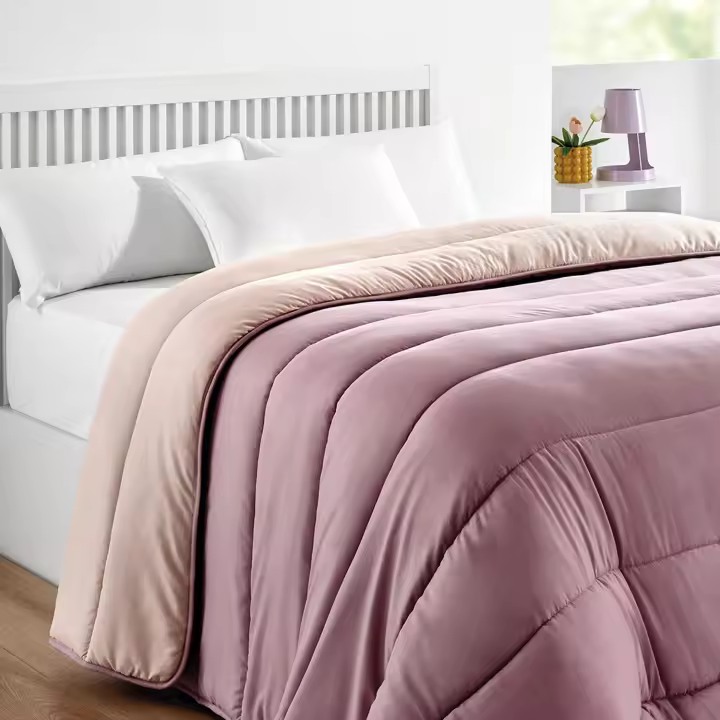 Edredón De Fibra Pikolin Home Relleno Nórdico Bicolor Reversible Para Otoño / Invierno 300gr Morado Hipoalergénico Y Transpirable - TU CAMA - 1
