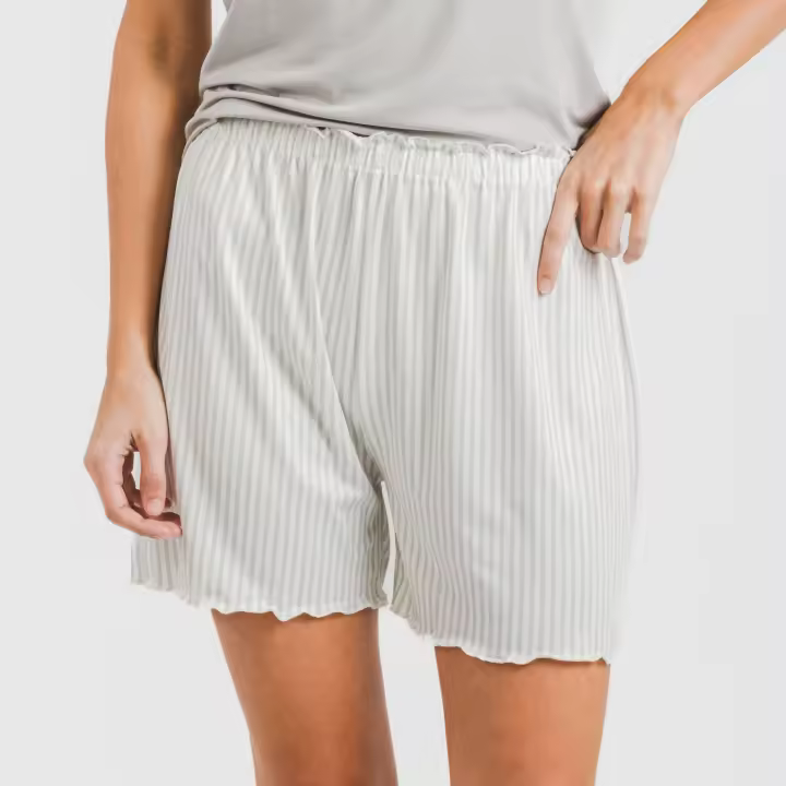 Tramas+ Pijama Corto Soft Mujer - Camiseta Manga Corta y Pantalón Cintura Elástica - 1