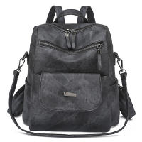 Mochila para mujer, impermeable, antirrobo, ligera, PU, ​​moda, viaje, bolso de hombro Convertible multiusos - details 1