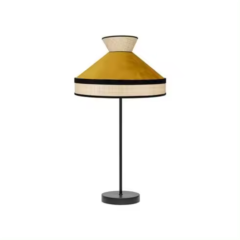 FABRILAMP Lámpara de Mesa Fabrizio Sobremesa Alto Natural/Yema 61x30x30 Cm - 1