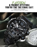 Reloj Deportivo SMAEL 50m Impermeable Digital 8072 Reloj De Pulsera Dual Tiempo LED Para Hombres Resistente Al Choque Con Pantalla LED Y Alarmas - details 4