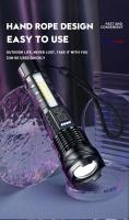Linterna Táctica LED De Alta Potencia Recargable Con Zoom Telescópico Y Batería Integrada Para Camping Luz De Emergencia Con Distancia De Iluminación De 100-200 M - details 9