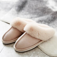 Zapatillas De Casa Para Hombres Y Mujeres Invierno Antideslizantes De Plush Cálido Con Suela Gruesa Zapatos De Piso Cómodos Y Talla Verdadera - details 12
