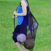 Bolsa Deportiva De Malla Grande Con Correa Y Cordón Para Almacenar Equipamiento De Baloncesto Voleibol Béisbol Y Natación - details 10