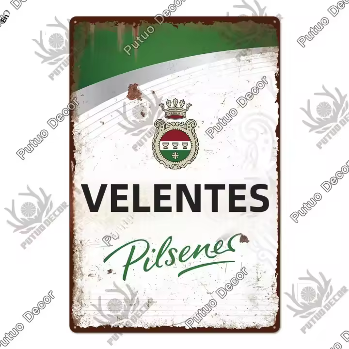 Cartel De Cerveza Alemana Putuo Decor Vintage En Metal Para Bares Pubs Cueva Masculina Cocina Club Bar Decoración De Pared Hogar Tamaño 7.9x11.8 Pulgadas - 1