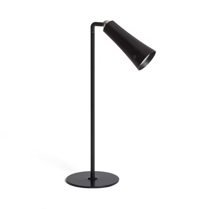 Ledkia Lámpara de Mesa LED Portátil Metal con Batería USB Recargable Bysta Blanco - 1