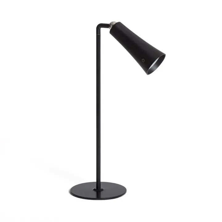 Ledkia Lámpara de Mesa LED Portátil Metal con Batería USB Recargable Bysta Blanco - 1