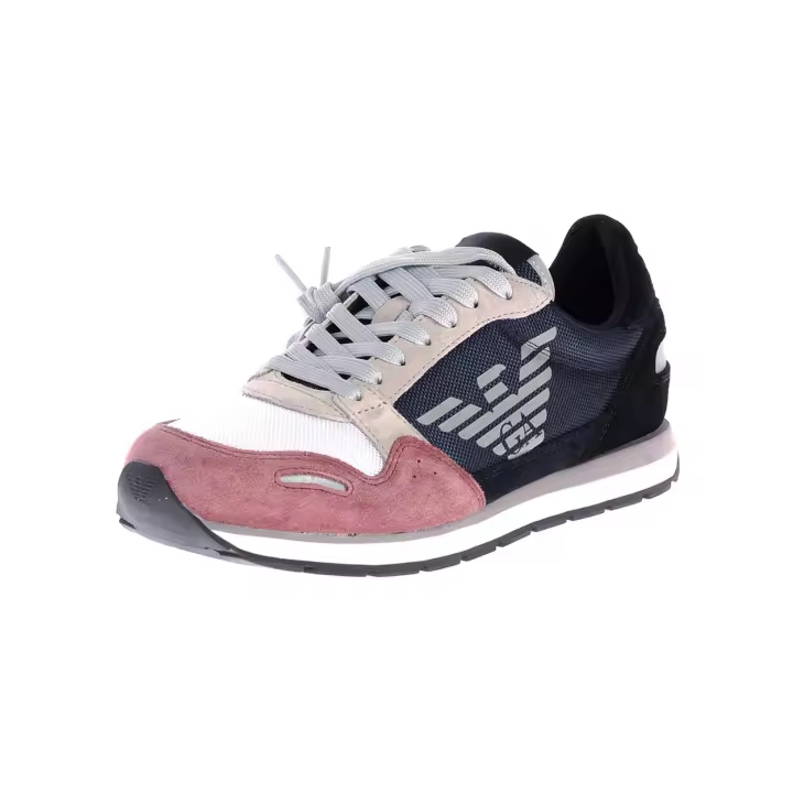 Emporio Armani Zapatillas Zapatos de Hombre Blanco Rojo X4X215 XL200 E487 - 1