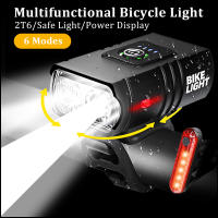 Luz De Bicicleta Frontal 2T6 LED Recargable Por USB 1000LM Lámpara MTB De Montaña Accesorios Para Ciclismo Luz Trasera - details 0