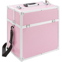 AREBOS Maletin de Maquillaje Tocador Portatil Neceser Rosa - Uso Versátil - details 22