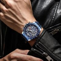 Reloj De Pulsera De Cuarzo LIGE 2024 Para Hombre Marca Top Lujo Hollow Resistente Al Agua Deportivo Cronógrafo De Acero Inoxidable - details 14