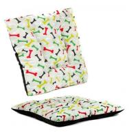 Coshano Cama para Perros Gatos mascotas con acolchado cojín grueso y cómodo 60x60x10 Estampado. - details 1