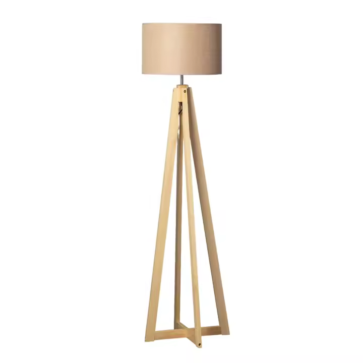 Ledkia Lámpara de Pie Bambú Korsade - Diseño Moderno - 1