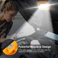 Foco LED recargable de 700 W, 3 modos, luz de trabajo superbrillante, foco LED portátil con panel solar, lámpara de obra para obras de construcción, camping, pesca, reparación de vehículos y bricolaje. - details 1