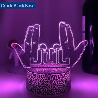 Lámpara 3D LED De Noche Para Fans De Celebrity JUL Cambio De Color Batería Potenciada Decoración De Dormitorio Regalo De Cumpleaños - details 6