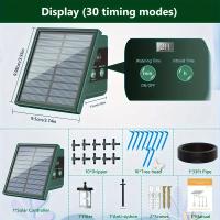Nueva Sistema De Riego Solar DIY Cinta De Riego Por Goteo Cuadrada Con 10 Cabezales Adecuado Para Jardines Courtyards Y Jardines - details 5