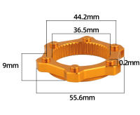Adaptador De Bloque Central Para Bicicleta De Montaña a 6 Agujeros Conversión De Asiento De Bloque Medio a 6 Bolts Rotor Freno Disco - details 3