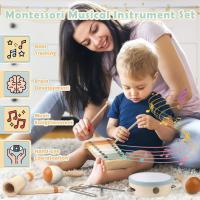 Juego De Instrumentos Musicales De Madera Para Bebés Montessori Xilofono De Percusión Para Niños De Preescolar Regalos Educativos - details 1