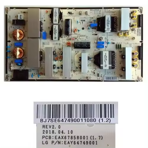 Fuente Alimentación EAX67858001(1.7), BJ7SE647490011080 (1.2) LG OLED55E8PLA - 1