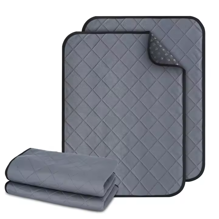 Nobleza 2 Piezas Lavable Almohadillas de Entrenamiento para Perros, Empapadores para Perros, Entrenamiento Almohadilla para Mascota Gris - 1