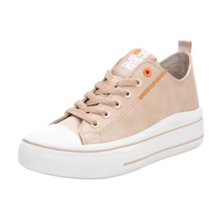 Zapatillas Refresh Estilo Bambas De Polipiel Sintético Para Mujer Color Beige - 1
