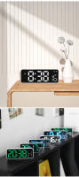 Reloj De Alarma Digital Con Control De Voz Multi-function LED Temp Date Display 12/24H Positivo/Contador Reloj De Mesa Decoración Para Habitación - details 11