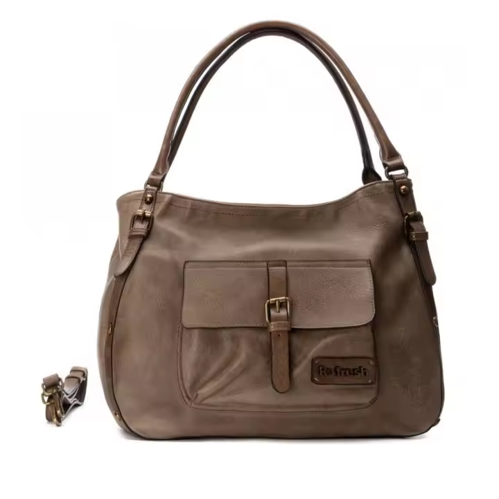REFRESH 183320 02  37286 25I BOLSO TAUPE - 1