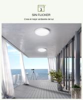 Luz De Techo LED Ultrafina 2.2CM Panel Decorativo Energía Ahorradora Sin Parpadeo 6W 9W 13W 18W 24W Para Dormitorio Habitación - details 7