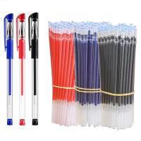 Juego De Bolígrafos Gel 10/12/23/50 Piezas Tinta Azul Y Negra 0.5mm Recargables Para Estudiantes Y Oficina Suministros Escolares - details 0