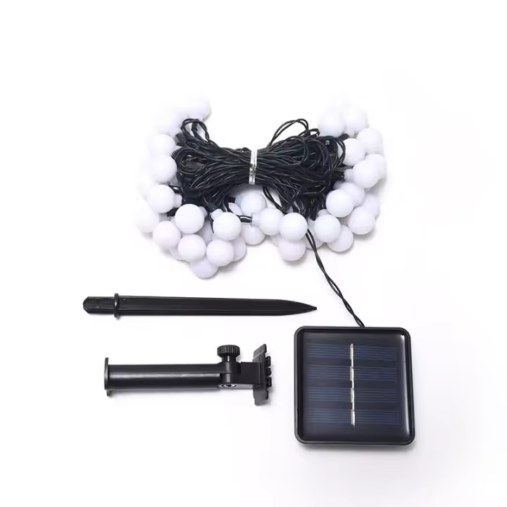 Cadena De Luces De Navidad Con 100LEDs Garland De Bolas Luz Solar Para Decoración De Fiestas Y Exterior - 1