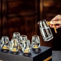 Vaso De Vodka De Cristal De Lujo Con Doble Fondo Y Película De Oro Para Sake Shochu Liqueur Vidrio Para Té Regalos De Alta Gama Para Bar Y Fiestas - details 5