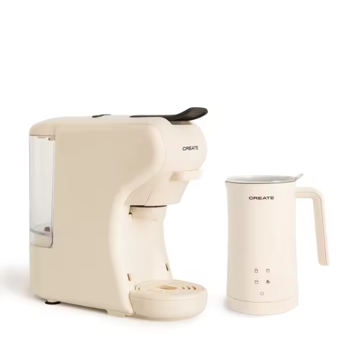CREATE - PACK POTTS Cafetera express multicápsulas + MILK FROTHER STUDIO Espumador calentador de leche y chocolate - 1