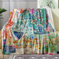 Manta De Flannel Con Estampado De Corazón Super Suave Y Cómoda Para Todas Las Estaciones Manta De Viaje Para Cama Sofa Camping - details 3