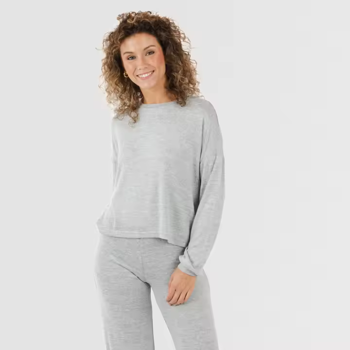 Tramas+ Pijama largo Mujer Angorina . Camiseta de Manga larga y  Pantalón con Cintura Elástica y Bajo Acampanado. Cómodo e Ideal para el Invierno. Disponible en varios diseños y colores. - 1