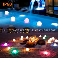 Luces Flotantes Para Piscina LED IP68 Impermeables Pack De 6 Decoración De Jardín Y Bodas Luminoso Spherical Modern Style - details 7