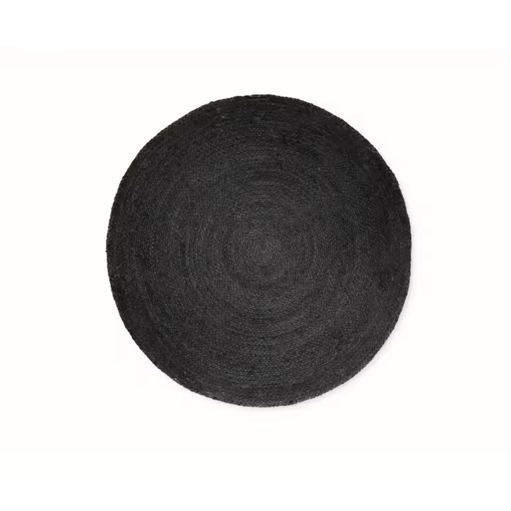 Parentesi Quadra  -  ALFOMBRA IBIZA NEGRO Ø100CM - 1