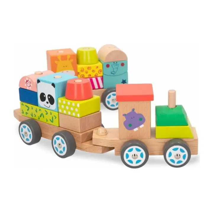 WOOMAX TREN MADERA PRESCOLAR ZOO - 1