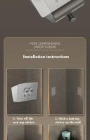 Estante De Esquina Para Baño Montado En La Pared Diseño Hueco Organizador De Ducha Con Tres Niveles No Perforado Capacidad De Soporte Fuerte Estilo INS Ventilación Y Drenaje - details 8