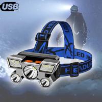 Linterna Frontal LED 5/11 Recargable Por USB Con Batería 18650 Integrada Lámpara De Mano Para Pesca Y Actividades Al Aire Libre - details 14