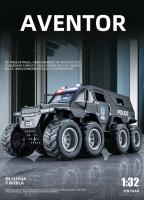 Modelo De Coche De Aleación 1/32 Avtoros Shaman 8x8 ATV De Rusia Con Sonido Y Luz Simulación De Coche Metálico Regalos De Colección Para Niños Y Adultos - details 0