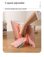Soporte Ajustable Para Libros Portátil Plegable Organizador Para Música Y Tabla Soporte Para Lectura Con Estante De Recetas - details 2