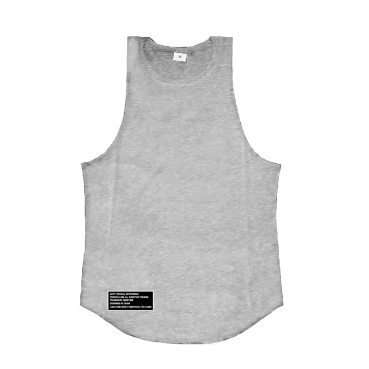 Camiseta Deportiva Para Hombre Sin Mangas De Algodón Transpirable Para Correr Y Gimnasio Estilo Casual Vestimenta Ligera Para Verano - 1