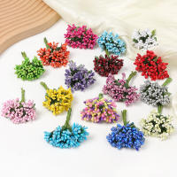 1/3/5Pcs Estambres De Flores Artificiales 8CM Para Decoración De Casamiento Fiesta Hogar Regalo De Navidad Accesorios De Ornamento - details 0