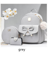 Mochila De Cuero Sintético Rayada Kawaii 3pcs/set Cierre De Cremallera Preppy Estilo Universitario Para Mujer Viajes Casuales Comunicación Diaria - details 8