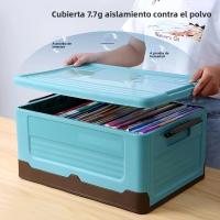 Caja De Almacenamiento Plegable Colorida Para El Hogar Organizador De Plástico Para Ropa Libros Juguetes Y Más (Múltiple Propósito Ahorro De Espacio) - details 6