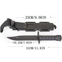 Cuchillo Táctico Suave Para Exteriores Seguridad Realista Fáciles De Llevar Juguetes Para Niños Entrenamiento Militar Cuchillo Adhesivo - details 2